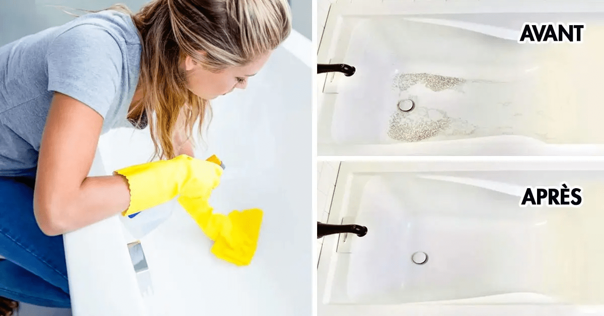 nettoyer votre baignoire sans effort