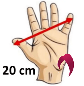 mesure avec empan main