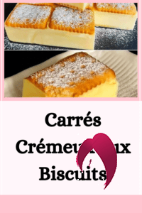 Carrés Crémeux aux Biscuits