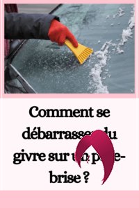 débarrasser du givre sur un pare-brise