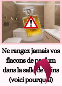 parfum dans la salle de bains