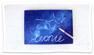 comment fabriquer un tableau lumineux unique orné d'un signe du zodiaque