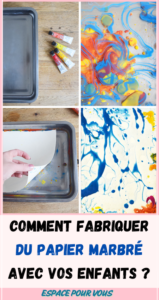 Comment fabriquer du papier marbré avec vos enfants ?