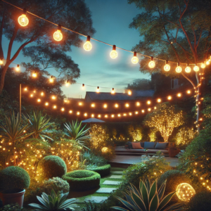 une guirlande lumineuse pour l'extérieur