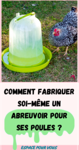 Comment fabriquer soi-même un abreuvoir pour ses poules ?