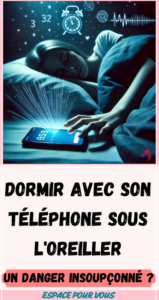 Dormir avec son téléphone sous l'oreiller
