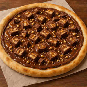 🍫 Recette de Pizza Sucrée au Chocolat, Caramel et Snickers