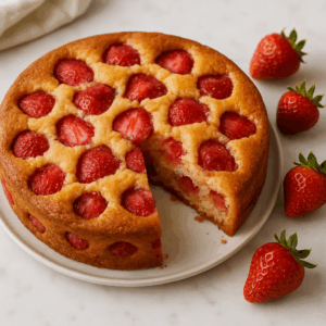 Gâteau Moelleux aux Fraises