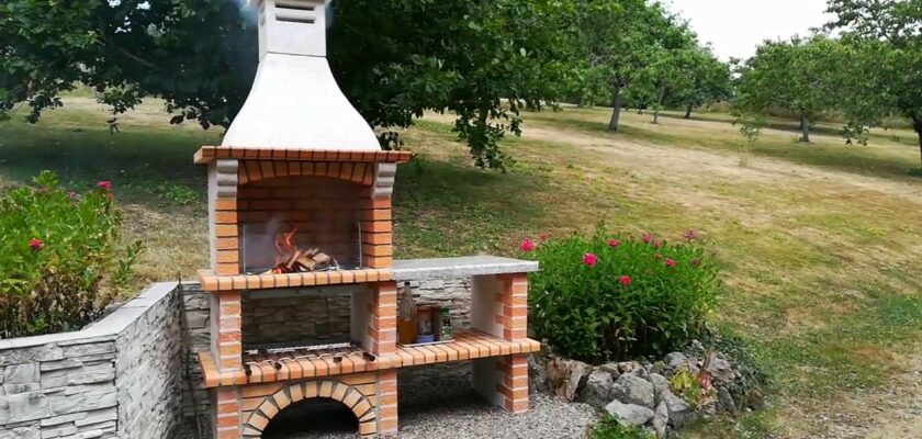 construire un barbecue en briques