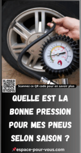 Quelle est la bonne pression pour mes pneus selon saison