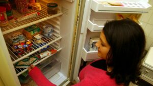 bouton dans votre frigo