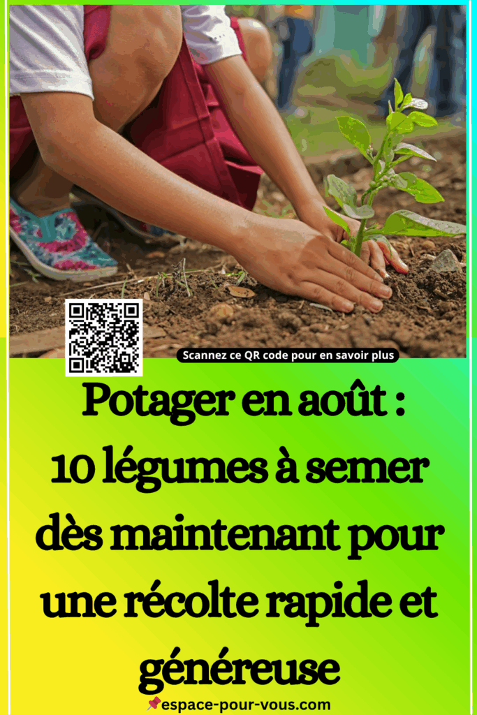 🌱 Potager en août : 10 légumes à semer dès maintenant pour une récolte rapide et généreuse 