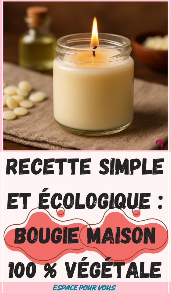  Bougie maison 100 % végétale