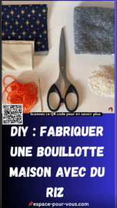 bouillotte maison avec du riz pour main
