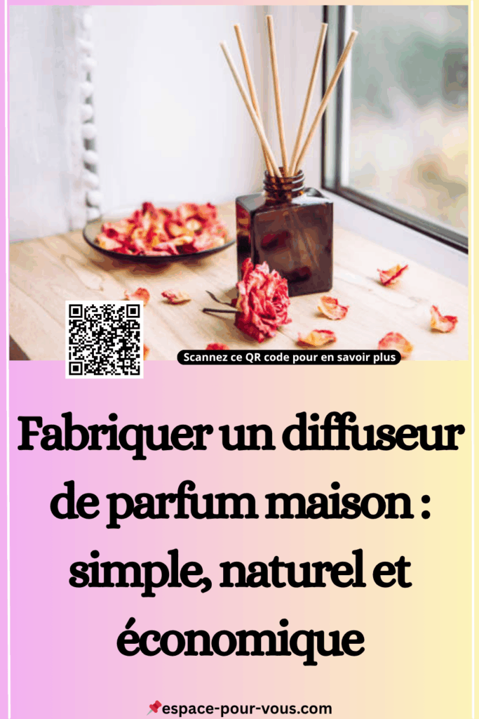 Fabriquer un diffuseur de parfum maison simple, naturel et économique