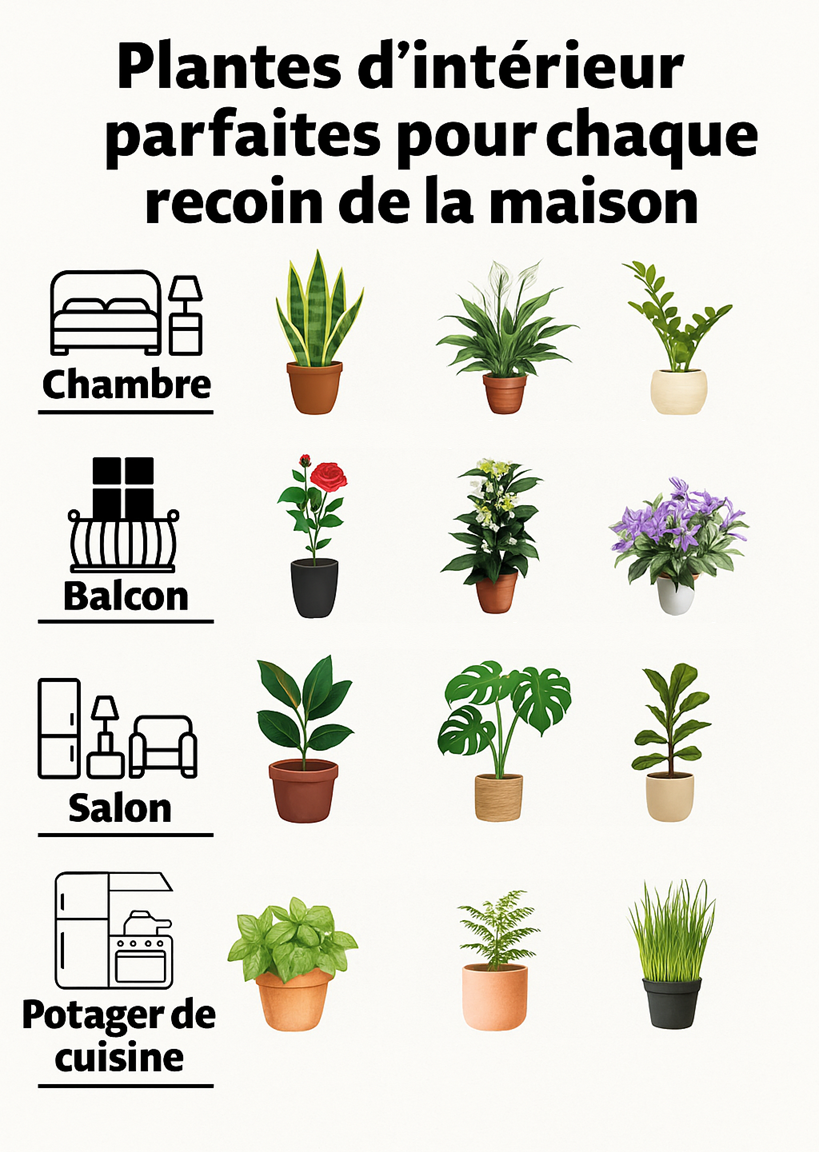 Comment choisir la plante idéale pour chaque recoin de ta maison 