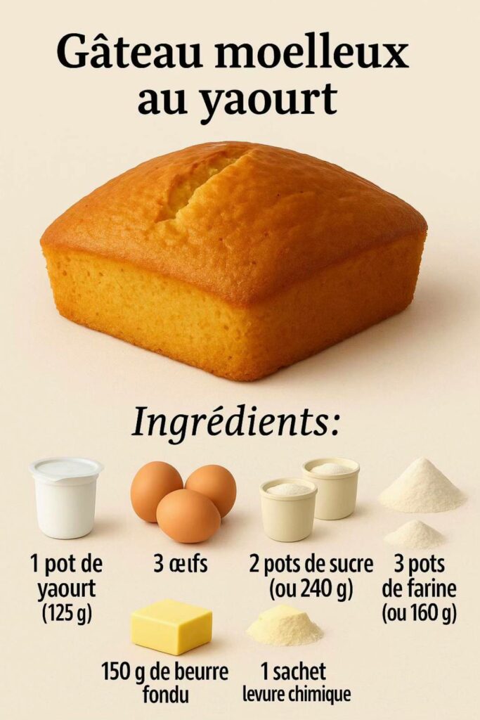 Gâteau moelleux au yaourt
