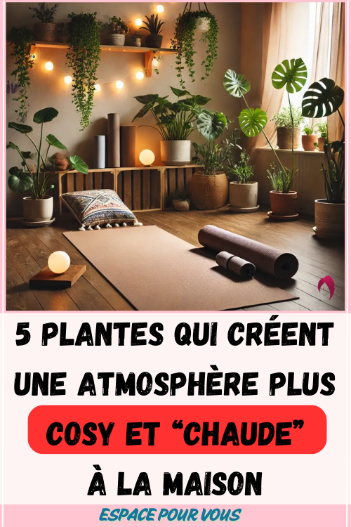 🌿 5 plantes qui créent une atmosphère plus cosy et “chaude” à la maison