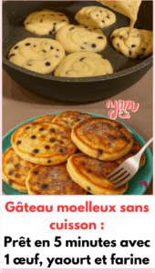 Gâteau moelleux sans cuisson