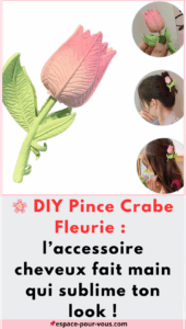 DIY Pince Crabe Fleurie