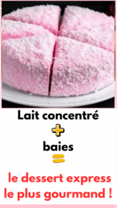 le lait concentré rencontre les baies