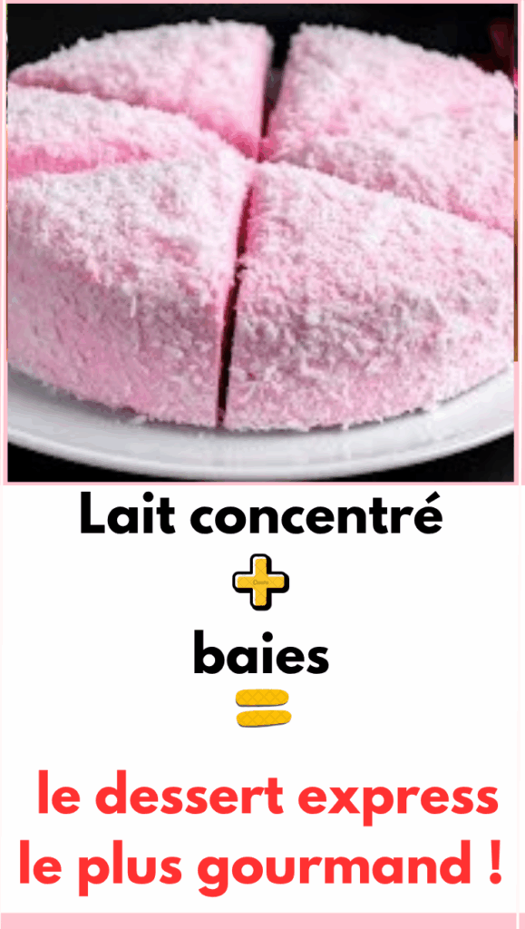 le lait concentré rencontre les baies