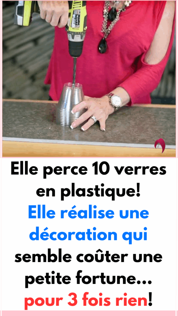 elle réalise une décoration 