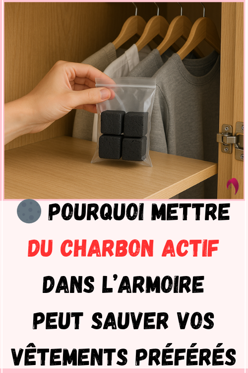 charbon actif dans l’armoire 