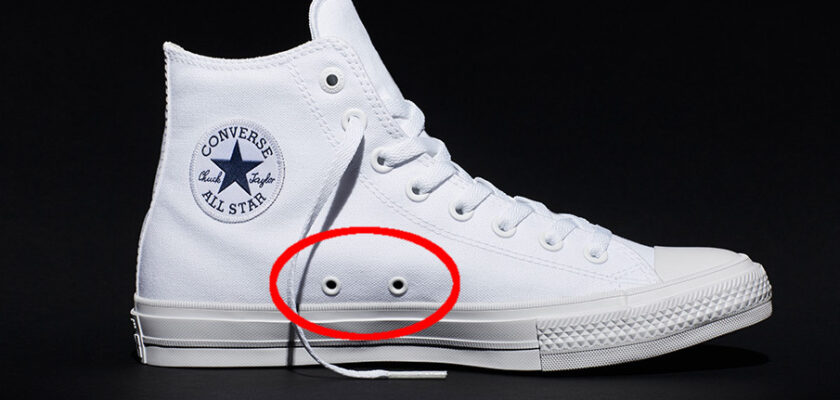 Pourquoi ces petits trous sur vos Converse