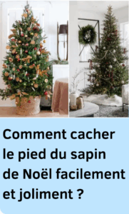 cacher le pied du sapin de Noël