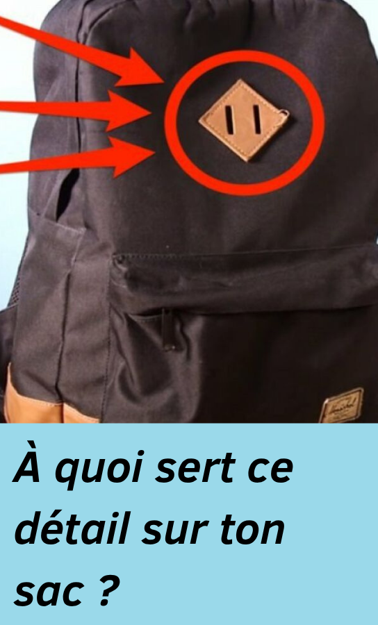 losange sur ton sac à dos