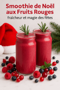 Smoothie de Noël aux Fruits Rouges