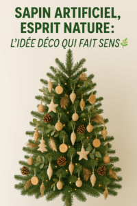 Comment décorer un sapin artificiel dans un style nature