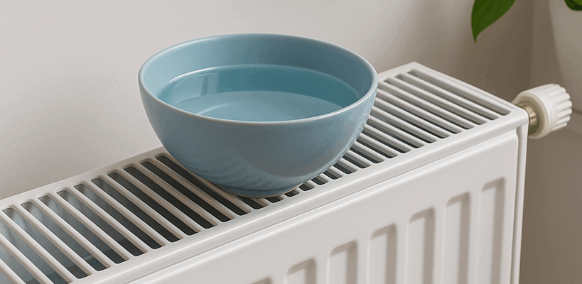 Pourquoi mettre un bol d’eau sur le radiateur