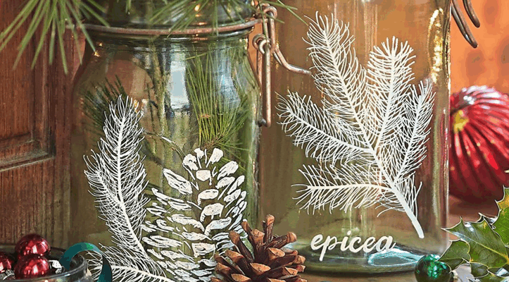 20 idées pour décorer votre table de Noël avec des pots en verre