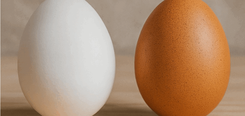 la différence entre un œuf blanc et un œuf brun