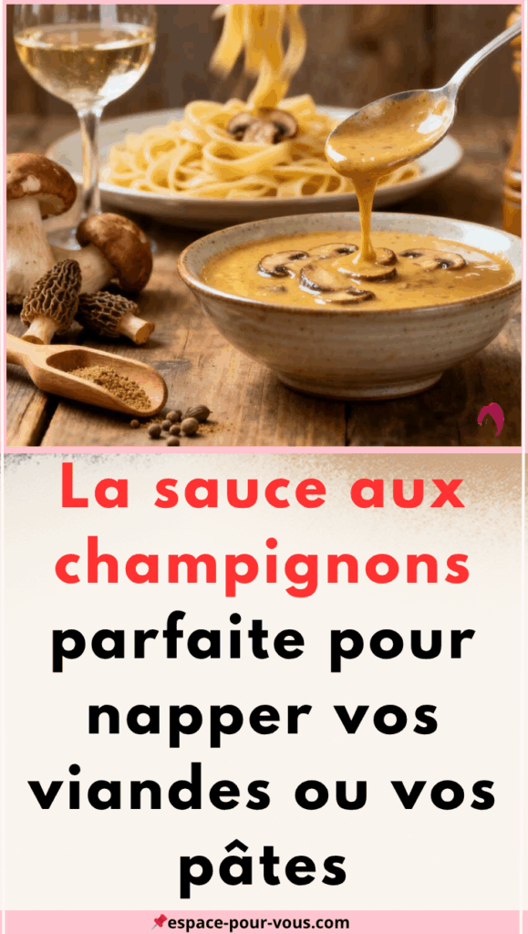 La sauce aux champignons 