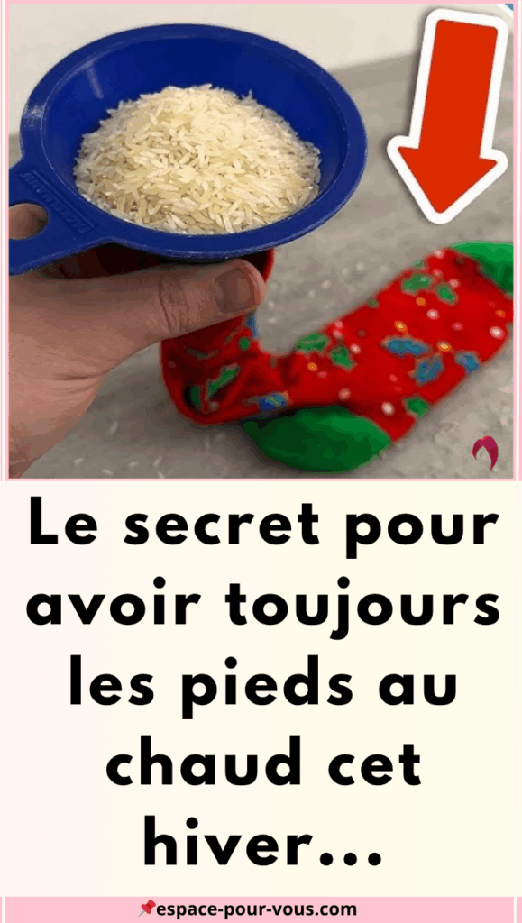 une chaussette remplie de riz