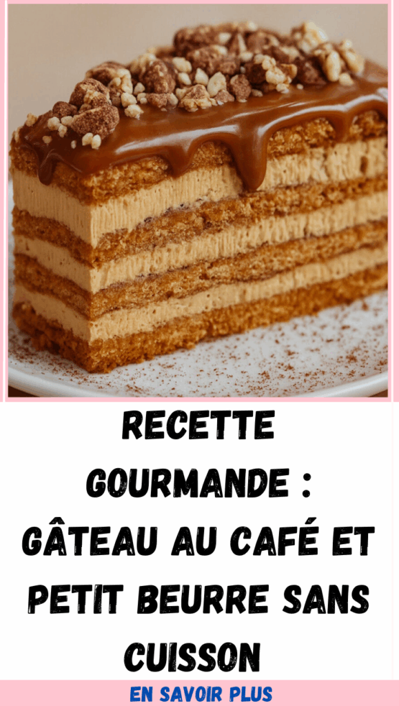 Gâteau Sans Cuisson Petit Beurre au Café
