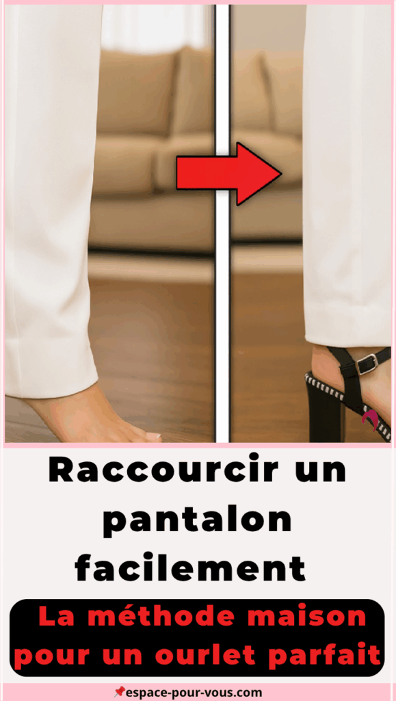 Raccourcir un pantalon facilement