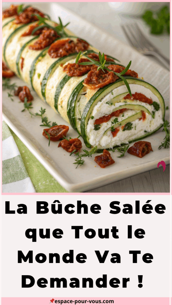 Bûche Courgette, Chèvre & Tomates Séchées