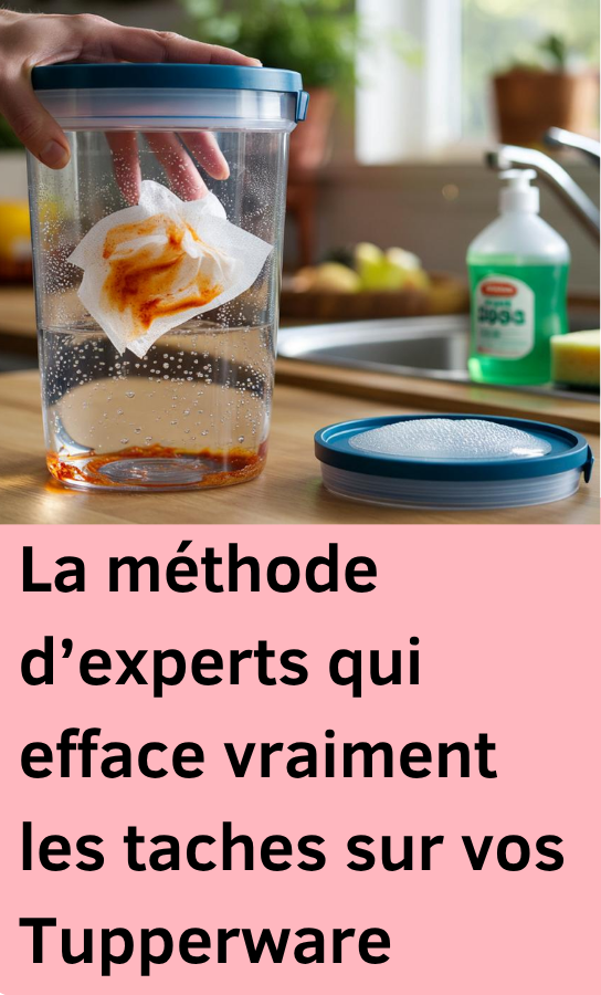 éliminer Les taches sur vos Tupperware