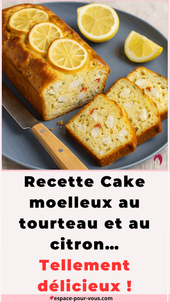 Recette Cake moelleux au tourteau et au citron 