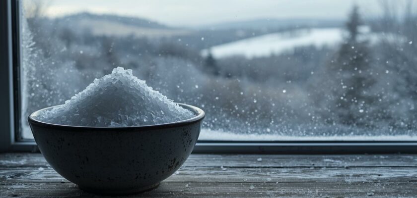 Pourquoi placer un bol de sel près des fenêtres en hiver est une astuce efficace
