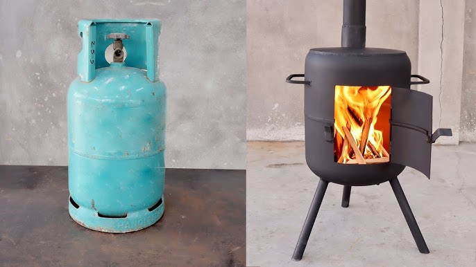 Fabriquer un poêle à bois avec deux bouteilles de gaz