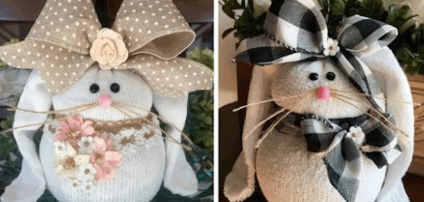 lapin en chaussettes