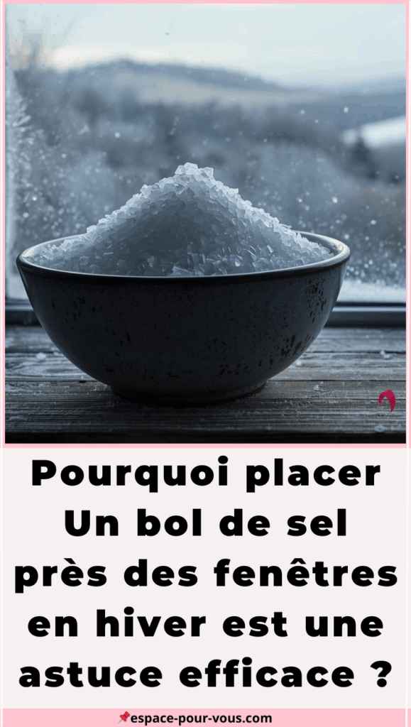 Pourquoi placer un bol de sel près des fenêtres en hiver est une astuce efficace 