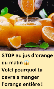 Faut-il mieux manger une orange ou boire son jus