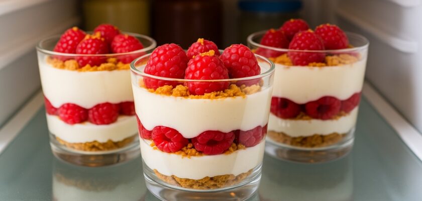 verrine spéculoos framboise