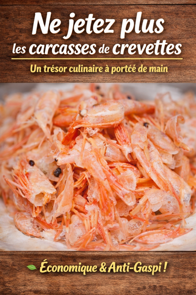 Ne jetez plus les carcasses de crevettes